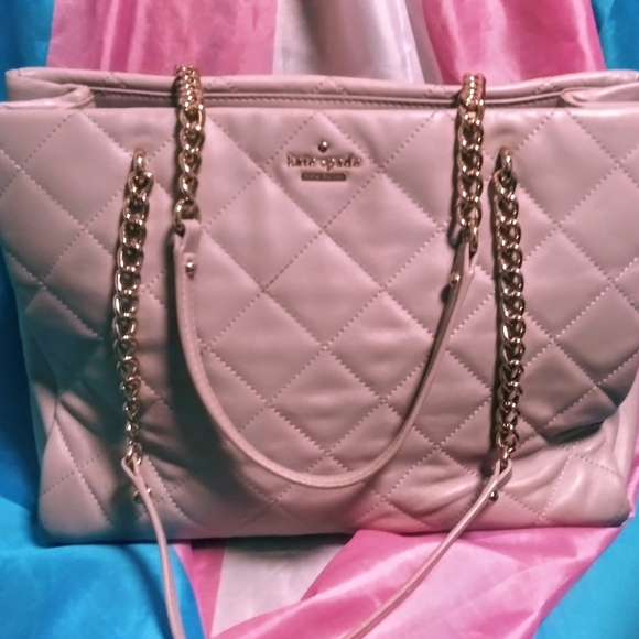 Kate Spade tote Phoebe bag cream pink